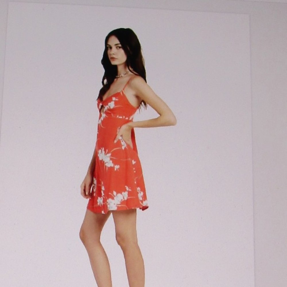 VOLCOM RETRO RESORT CAMI MINI DRESS NWT SZ M